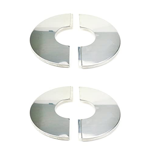 Tsnamay Wall Split Flange, Stainless Steel Round Escutcheon Plate for 2'/51mm Diameter Pipe, Pack of 2