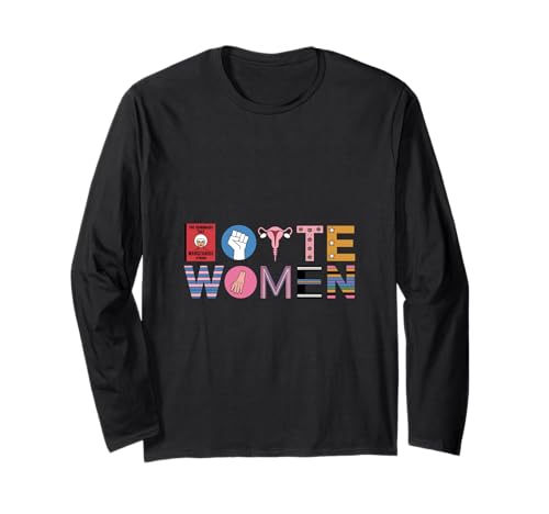 Vota Diritto riproduttivo BLM Attivismo politico Libro Lgbtq Maglia a Manica