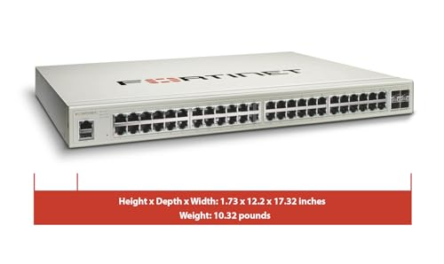Image of Fortinet FortiSwitch - 148F-POE L2+ Management Switch with 370W PoE (FS-148F-POE)
