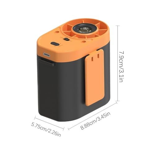 Ventilador de clip para cinturón con flujo de aire manos libres para camping 7