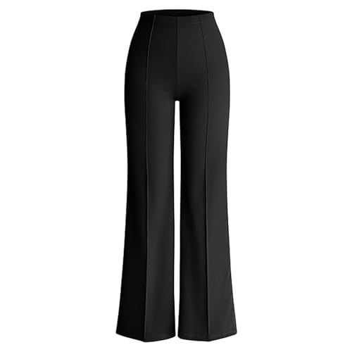Women's Yoga Dress Pants with Pockets Stretchy Pull On High Waisted Cropped Pants Work Casual Ankle Pants2