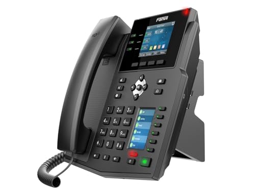 Fanvil X4U, 12 líneas SIP, 1 pantalla lateral miniatura 3