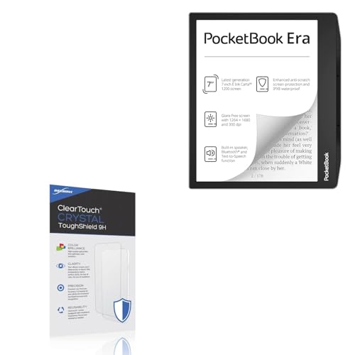 BoxWave Screen Protector Compatible with Pocketbook Era - ClearTouch Crystal ToughShield 9H (2-Pack), Clear 9H Tough Flexible Film Screen Protector