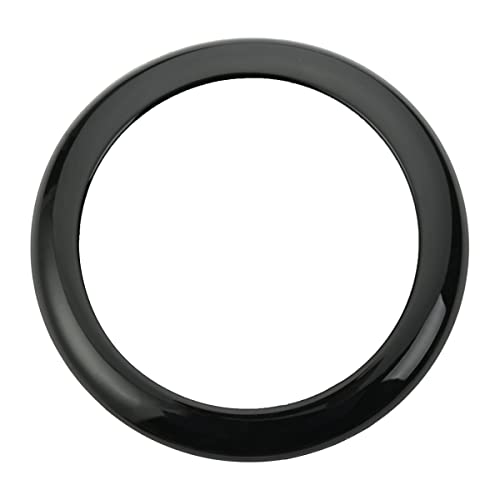 CTDOESO Anneau de Badge arrière pour BMW 1 Série F20/F21 M135i M140i 2011-2019, Logo Décoration Couverture Anneau Garniture Capuche Décoration de Bague emblème (Noir Brillant) Cover