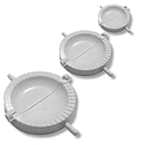 Conjunto de 3 formas para pastel em plástico branco com fechamento