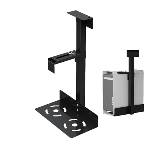 Support PC réglable sous le bureau et montage mural flexible