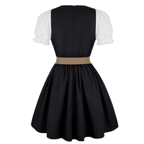 Grebrafan Oktoberfest Costume Women German Dirndl Dress October Festival Outfits Medium - Thumbnail 3