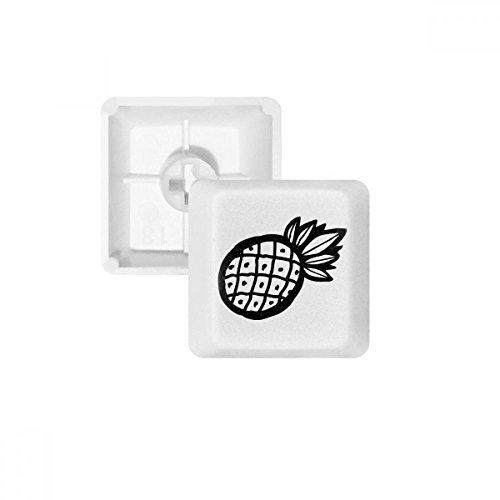 Keycaps PBT Clavier Mécanique Ananas Blanc et Noir OEM de haute qualité R2