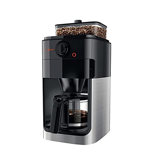XFZJCHAP Coffee Machine Household American Freshly Ground Bean Powder Dual-purpose Concentration Adjustable Stainless Steel Automatic Grinder Coffee Machine