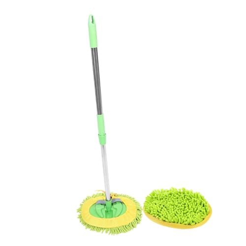 ROMISBABA Mopa Telescópica para Lavado de Coches con Mango Extensible de Secciones Microfibra Suave para Limpieza para y Superficies Difíciles de