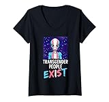 Photo Gallery alieno transgender - divertente alieno transgender lgbtq maglietta con collo a v Photo Gallery alieno transgender - divertente alieno transgender lgbtq maglietta con collo a v