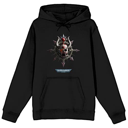 Bioworld Warhammer 40000 Skull Horn Men's Black Sweatshirt