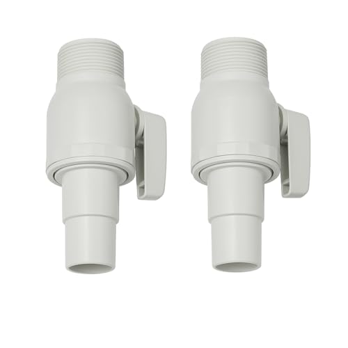 Swimming Pool Shut Off Valve, 2 Way Econoline Ball Valve, ABS Fitting Compatible with Hayward SP0729 Pool Filter Parts, 1.5