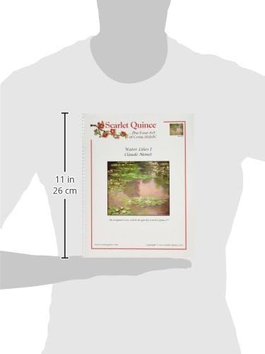 Miniatura 3 de MON002 Water Lilies I by Claude Monet - Tabla de punto de cruz, símbolos de tamaño regular