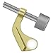 Deltana HPS88 Hinge Mounted Pin Stop for Steel Hinges, Polished Brass