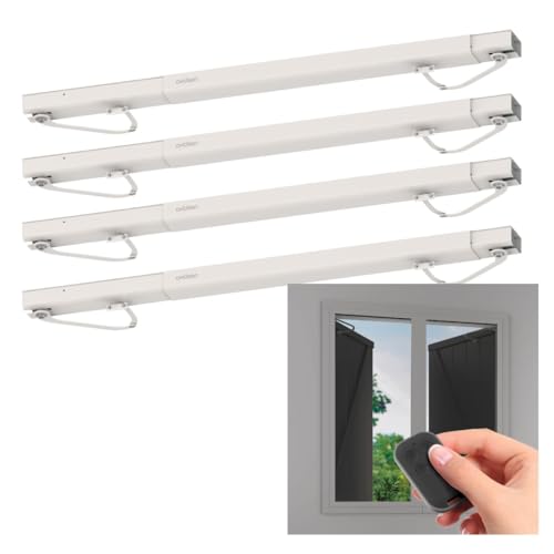 Avidsen Open W – Lot de 4 motorisations pour Volets battants, Moteur 230V, Compatible 1 ou 2 battants (Jusqu’à 140 cm / 30 kg par volet), Usage...