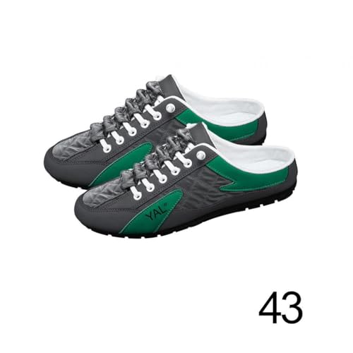 Men Slip on Mule Sneakers Casual Sports Shoes Loafers Flat Soled Comfortable Slippers Low Top Men Slippers for Trip, Walking, Pants, Kids, Shorts3