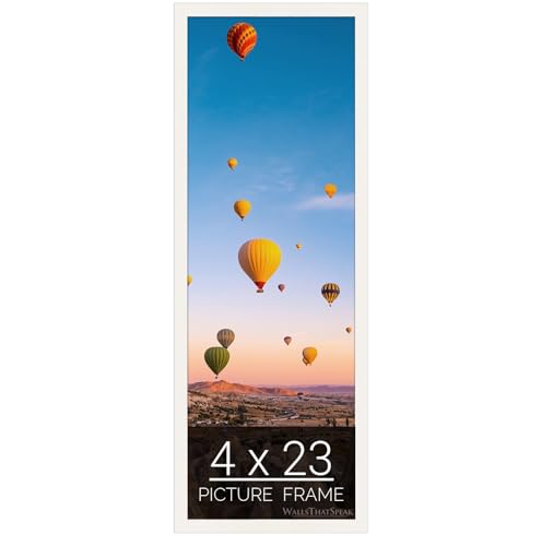 wallsthatspeak 4x23 white Picture Frame for Puzzles Posters Photos or Artwork