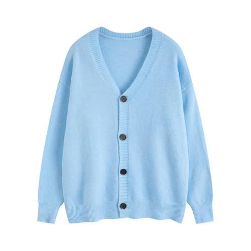 Men's Knitted Cardigan V Neck Single Breasted Casual Sweater Long Sleeve Stretch Knit Stylish Outerwear2