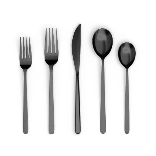 Potterdutch Mat Couverts noirs 60 pièces 12 personnes Cover