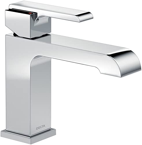 Delta Faucet Ara Single Hole Bathroom Faucet, Single Handle Bathroom Faucet Chrome, Bathroom Sink Faucet, Chrome 567LF-LPU