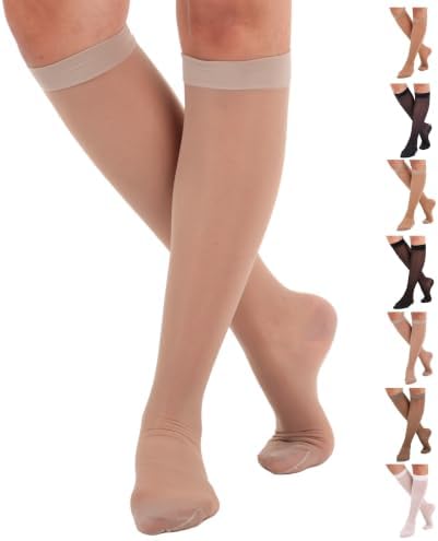 ABSOLUTE SUPPORT Sheer Womens Compression Socks 15-20 mmHg