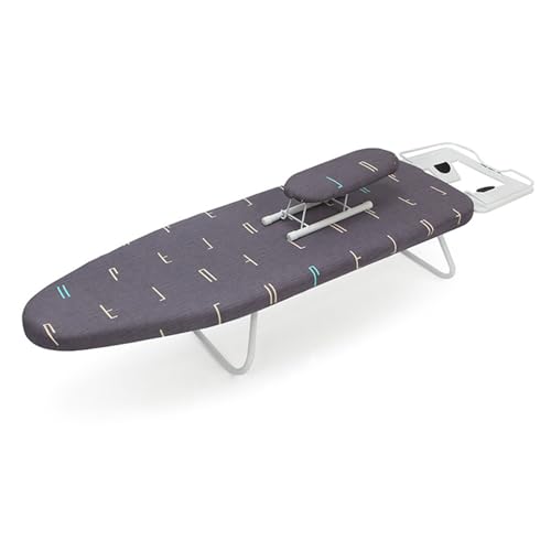 ISCBAFYX Tabletop Ironing Board - Heavy Duty Iron Board with Mesh Metal Base, Cotton Cover, Non-Slip Feet, Household Essentials (Color : Grey, Size : 110 * 30 * 19)