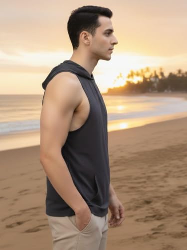 Image of Rigo Stylish Cotton Printed Vest for Men | Round Neck,Regular Fit, Sleeveless T-Shirt Vest for Men | Casual Innerwear Sando for Men & Boys - Perfect for Workouts Gym, Vacations, and Beaches