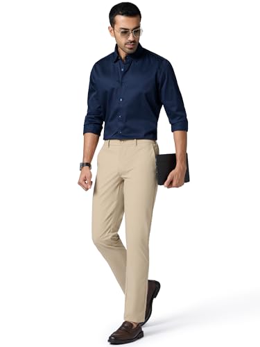 Image of XYXX Men Soft Stretch All Day Quick Dry Slim Fit Casual Pants