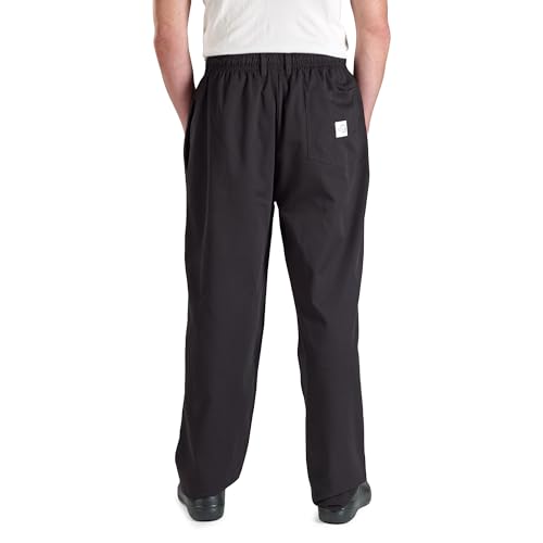 Image of Mercer Culinary M60050BKL Millennia Men's Cook Pants, Large, Black