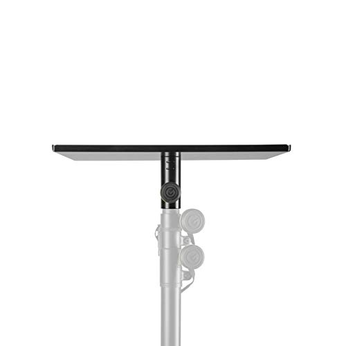 Gravity Multi-Purpose Tray SA BTRAY1 Equipment Tray for Projectors Laptops and Monitors for 35 mm Stands, black by Gravity - Image 2