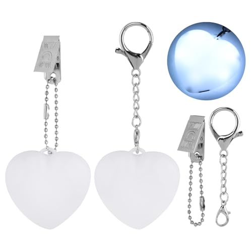 FaHuoJiuKa Purse Light 2PCS Rechargeable Handbag Light Heart Shaped LED Bag Lights with Automatic Sensor & Touch Control Portable Night Light for Women Birthday/Valentines Day Gifts