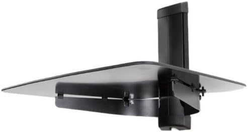 BDS1 Sleek, Easy Install, Flat Panel Component Wall Shelf for 13 to 90-Inch, Black