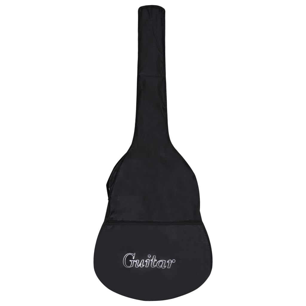 Klassikgitarre 3/4 Größe 36 Zoll, Konzertgitarre für Anfänger Kinder Jugendliche inkl. Gitarrentasche, Lindenholz, Schwarz