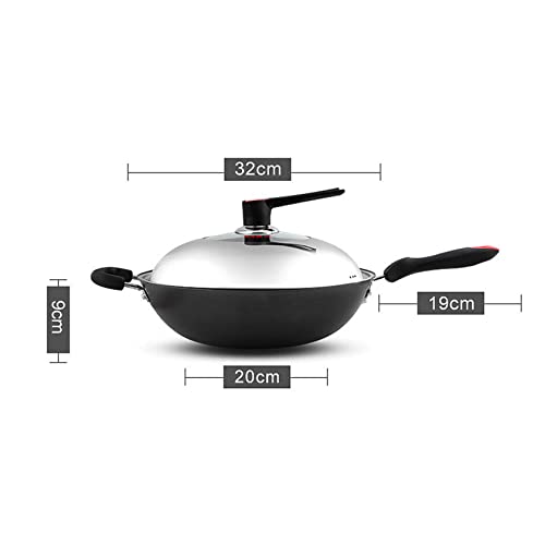 Wok de Hierro Fundido 32 cm con Tapa miniatura 4