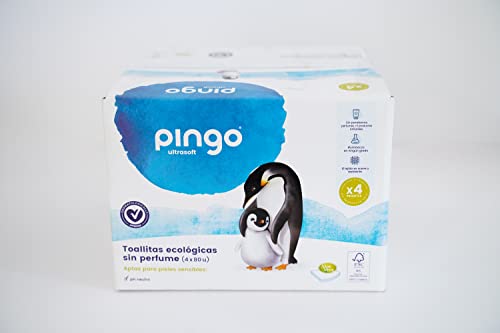 Toallitas húmedas Pingo 4 x 80 toallitas
