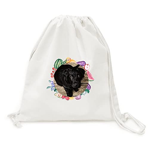 Sac en tissu pliable motif chien noir une idée de beauty gift originale et utile