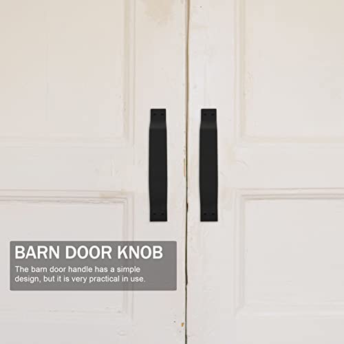 Ultechnovo Garage Door Handle Steel Door Handle Black Carbon Stainless Steel Body Double- Sided Handle Door Kitchen Furniture Closet Drawer Handle Household Door Accessory Barn Door Handles #TOP6