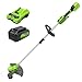 Produktbild Greenworks 24V 33cm Akku Rasentrimmer für Gärten inkl. 4.0 Ah und Ladegerät