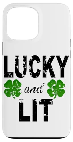 Lucky And Lit St Patricks VbN fB[X Y ACbVN[o[ X}zP[X iPhone 13 Pro Max p