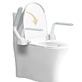 Toilet Safety Rails for Elderly (520 lbs), Handicap Toilet Seat with Foldable Handles, Adjustable Height and Width Toilet Rails for Seniors, Toilet Safety Rail, New Upgrade