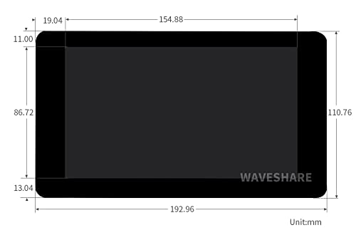 Image of 7inch DSI LCD 1024x600 Capacitive Touch IPS Display for Raspberry Pi 4B /3B+ /3A+ /Compute Module 4 /3+, Refresh Rate up to 60Hz
