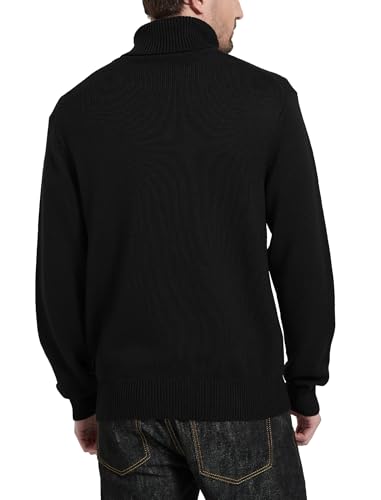 Kallspin Men's Turtleneck Sweaters Wool Blend Mid-Weight Highneck Pullover Sweaters3
