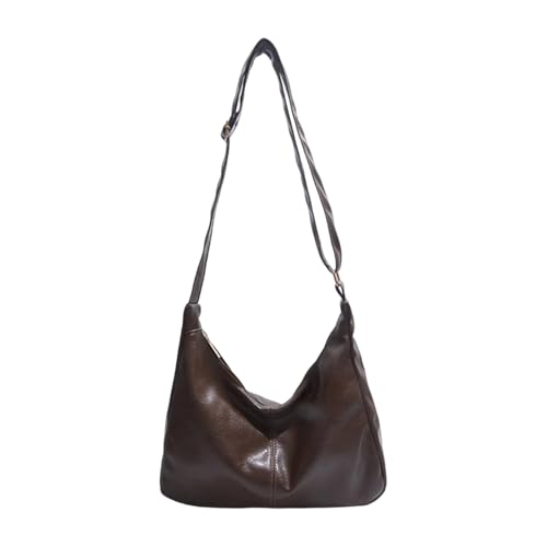 Sac à bandoulière confortable avec grand compartiment de rangement en cuir PU résistant