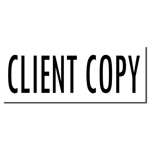 Premium Quality Slim Pre-Inked Legal Stamp, Client Copy Stamp with Black Ink, Ideal for Attorney Use, Durable and Long-Lasting, 1/2 x 1-1/2, Ideal for Legal Documents and Client Copies