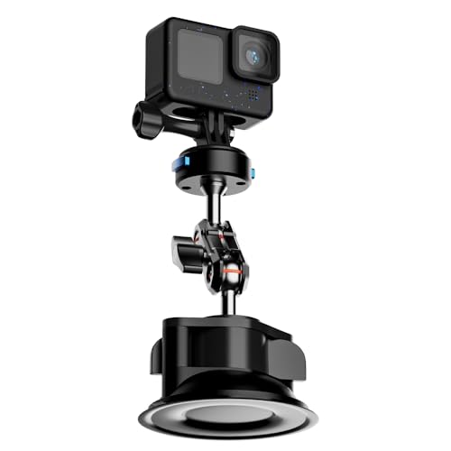 Soporte magnético de ventosa para cámara de coche y cabezal giratorio para GoPro Hero 13