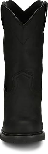 Justin Dorsal 11" Waterproof Men’s Work Boots, Durable, Slip-Resistant, Steel Toe, Comfortable, Outdoor Construction4