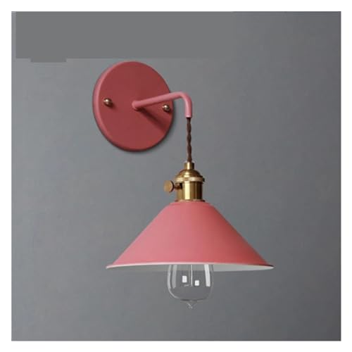 Iluminación interior de pared LED roja con apliques de hierro para decoración simple 3