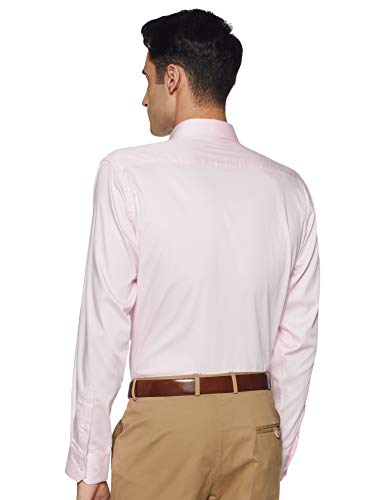 Image of Amazon Brand - Arthur Harvey Men's Solid Regular Shirt (SS20-AH-SH-01 SatLyc Pink 44)