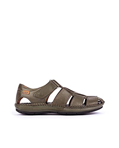 Image of PIKOLINOS Tarifa 06J-5433 Men's Sandals - Premium Calfskin Leather - Cushioned Insole, Hook & Loop Closure, Lightweight Sole - Spring and Summer Style and Comfort-Olmo 11-11.5 M US